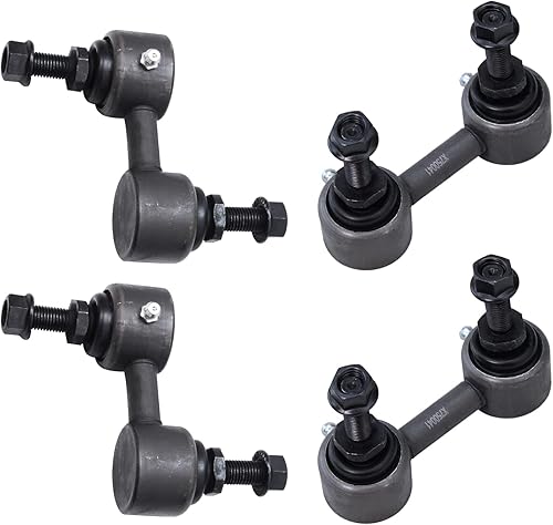 Miniatura 39 de Detroit Axle - 4 barras estabilizadoras para Jeep Grand Cherokee Commander 2005-2010 2006 2007 2008 2009 de repuesto delantero y trasero