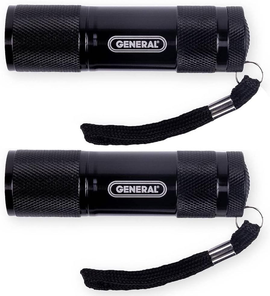 General Tools Flashlight Set #WS-1401 (2 Pack), Black - - 
