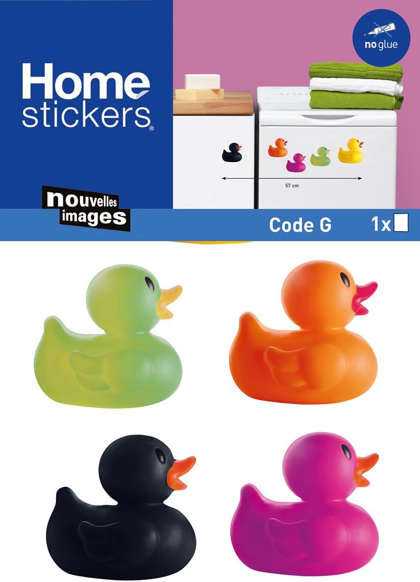 Nouvelles Images HOWI1924 Ducks Color Window or Appliance Stickers, Mini