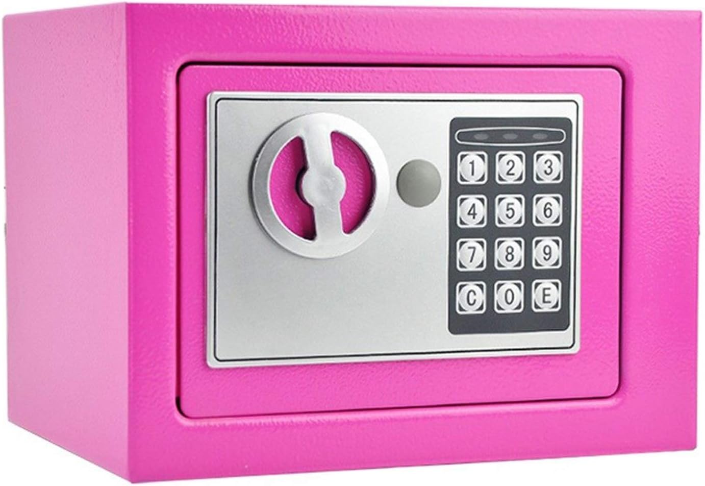 Box Electronic Digital Security Safes Steel Construction Hidden with Lock Cabinet Anchoring Design for Home Office Hotel Business Passport Cash (Color : Pink) Safe