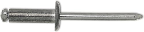 GESIPA Blindniete Grossflachkopf 5.0x25/14mm Aluminium mit Stahldorn, 250 Stück,
