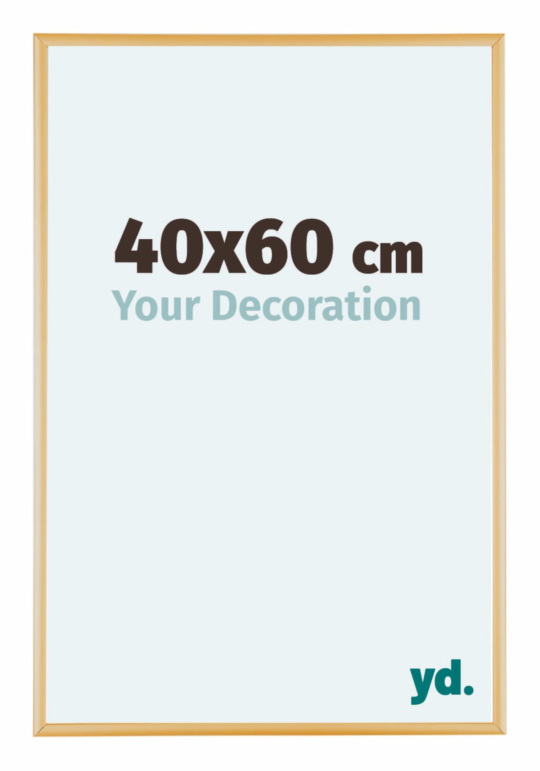 Your Decoration - Picture Frame 40x60 cm - Gold Vintage - Decorative Wall Frame in Aluminium with Antireflection - Frame 40x60 - Kent