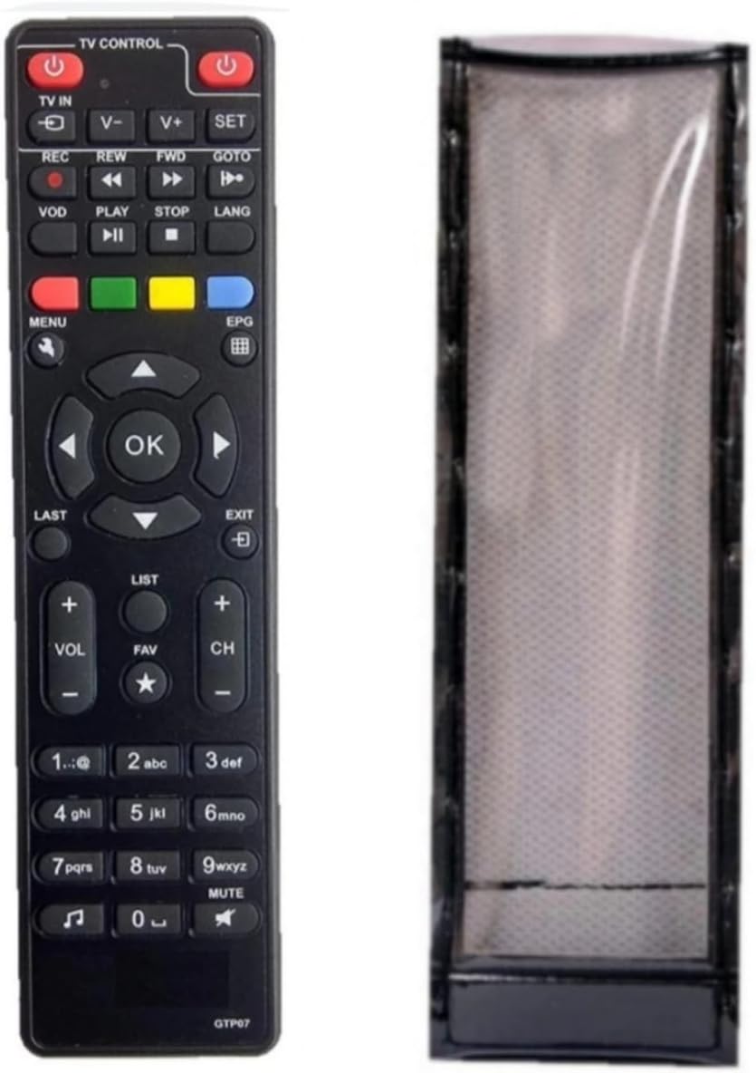 Remote Cover Compatible with GTPL HD Set Top Box C-22 New TvR-114 (No Voice Command) - Check All Images Before Purchase
