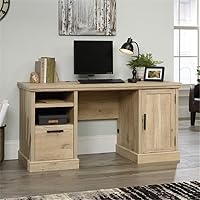 Vista 8 de Sauder Aspen Post Prime Oak - Escritorio para computadora con cajón, acabado de roble Prime