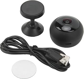 Mini Security Camera, HD Mini Security Camera Wireless Low Power Consumption Built in Magnet Loop Recording with a 32GB Storage Card for Front Door
