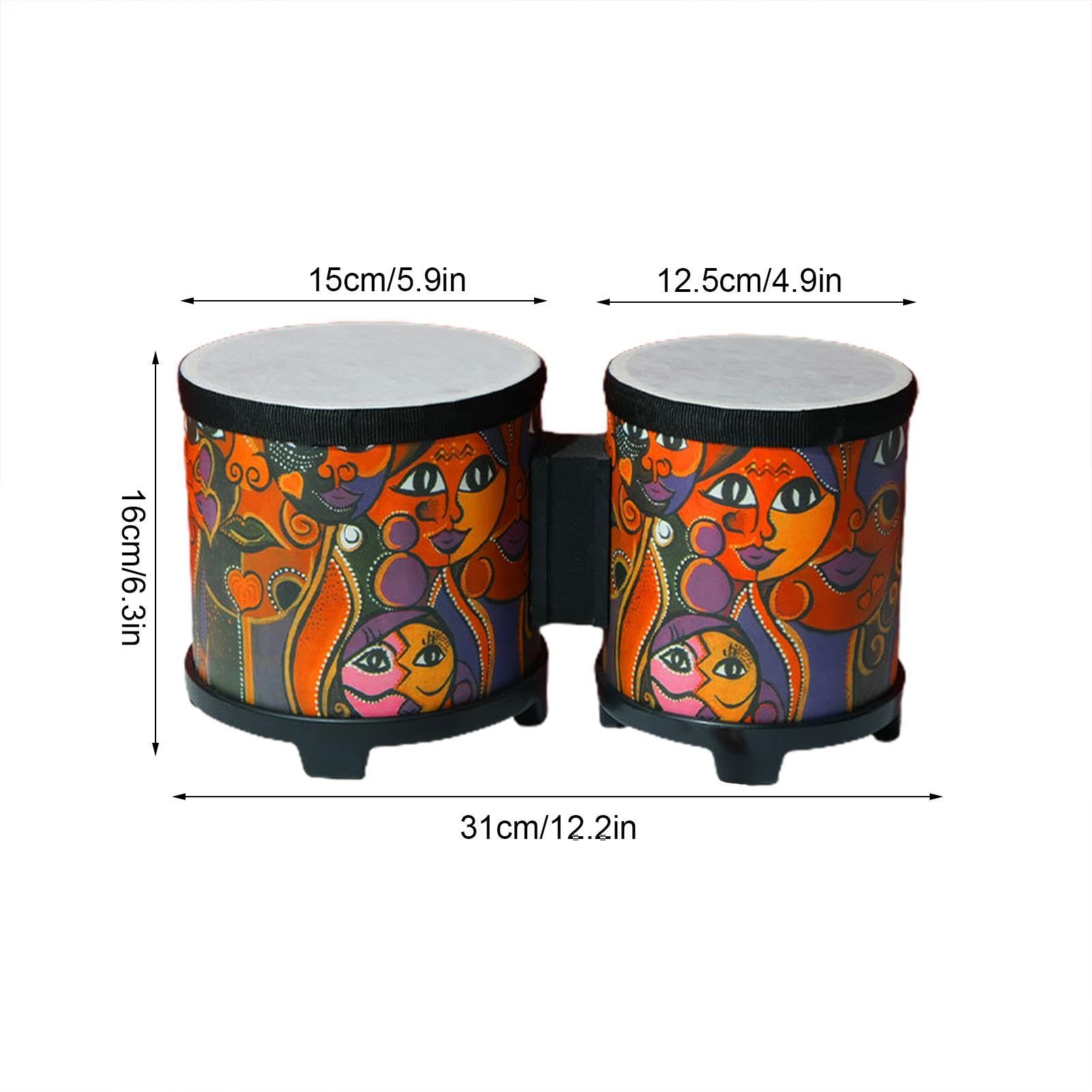 Tambor de bongo, bongo para niños, musical de tambor de mano