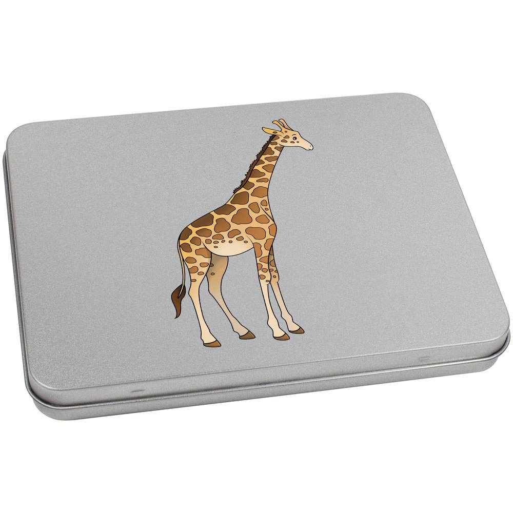 Azeeda 170mm 'Giraffe' Metal Hinged Tin/Storage Box (TT00114129)