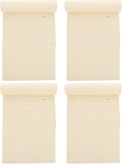Cabilock 4 Pçs Bloco De Notas Pautado Pautado A4 Lista De Compras Bloco De Notas Destacável Para Fazer Bloco De Notas Papel Bloco De Notas Portátil Para O Escritório Da Faculdade