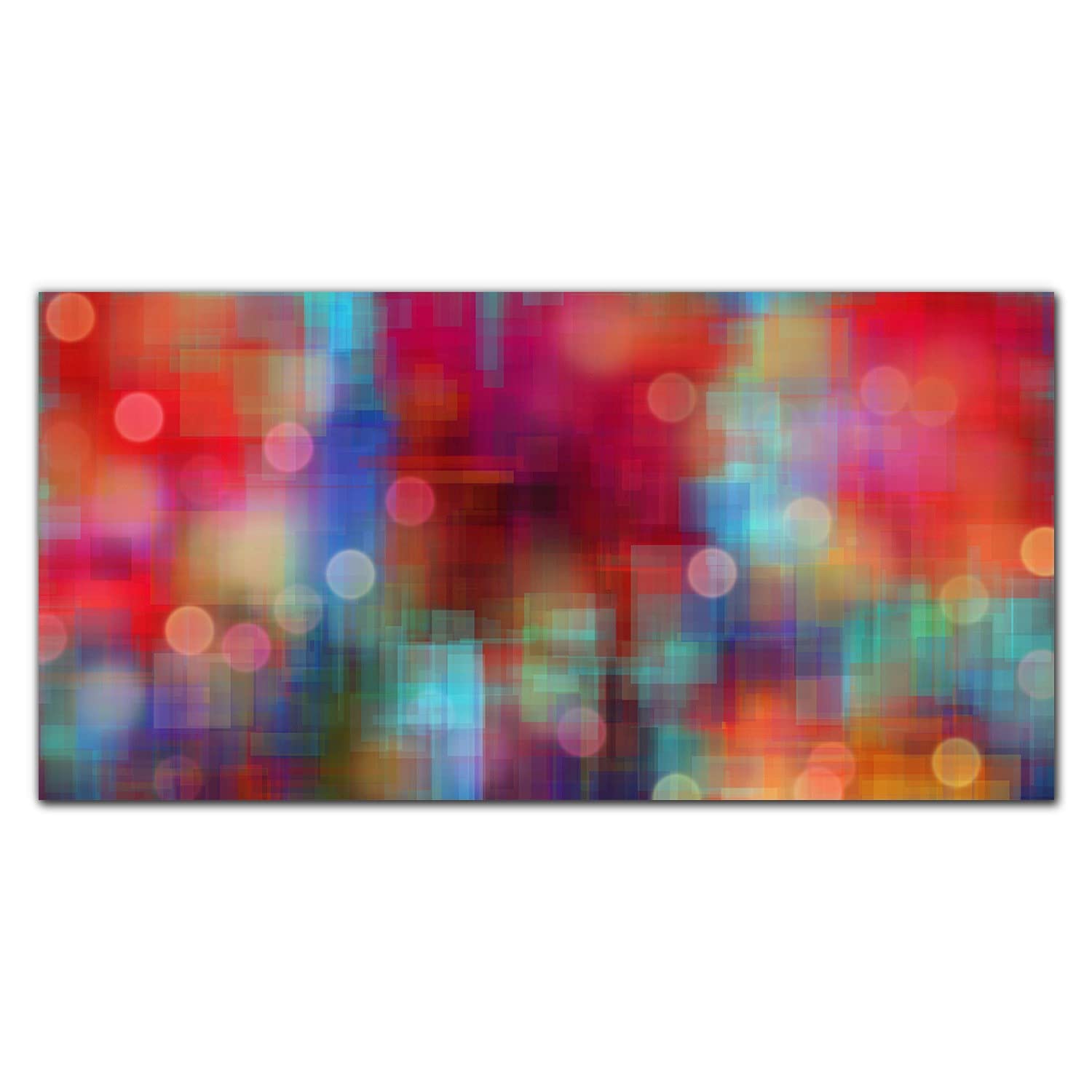 Crédence de cuisine en verre trempé 100x50 cm protection murale Abstraction pluvieuse