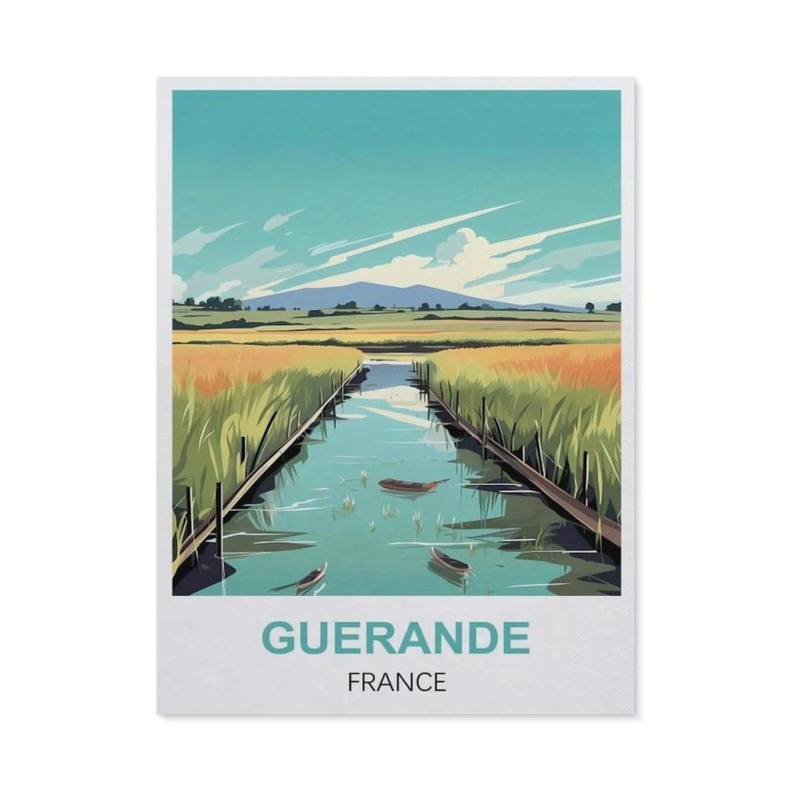Metal Tin Sign，Guerande France(30x40cm）