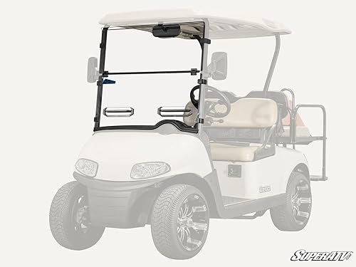 Miniatura 2 de Corsa - Parabrisas abatible ventilado azul para carrito de golf E-Z-GO RXV 2008-2019, policarbonato resistente a los arañazos de 14 pulgadas,