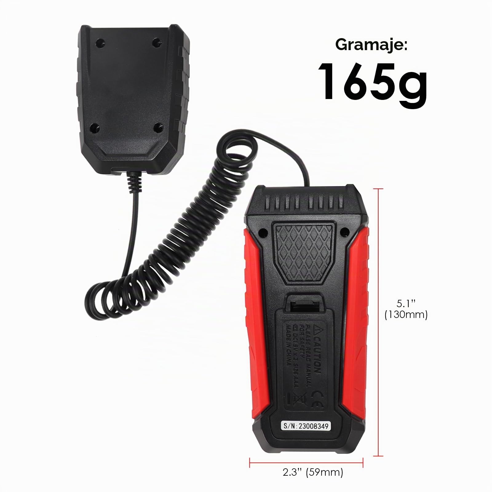 Medidor de Lux Digital Medidor de luz de iluminancia Portátil con Sensor Giratorio de 360 Grados, Rango de medición de 0~200.000 Probador de Luxómetro para Plantas, Faros, Hogar y Oficina