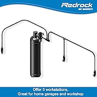 Vista 6 de Kit de Accesorios para Compresor de Aire 1/2" x 100 pies Sistema de Tuberías de Aire Comprimido de Aluminio HDPE Manguera Negra de Compresor de Aire