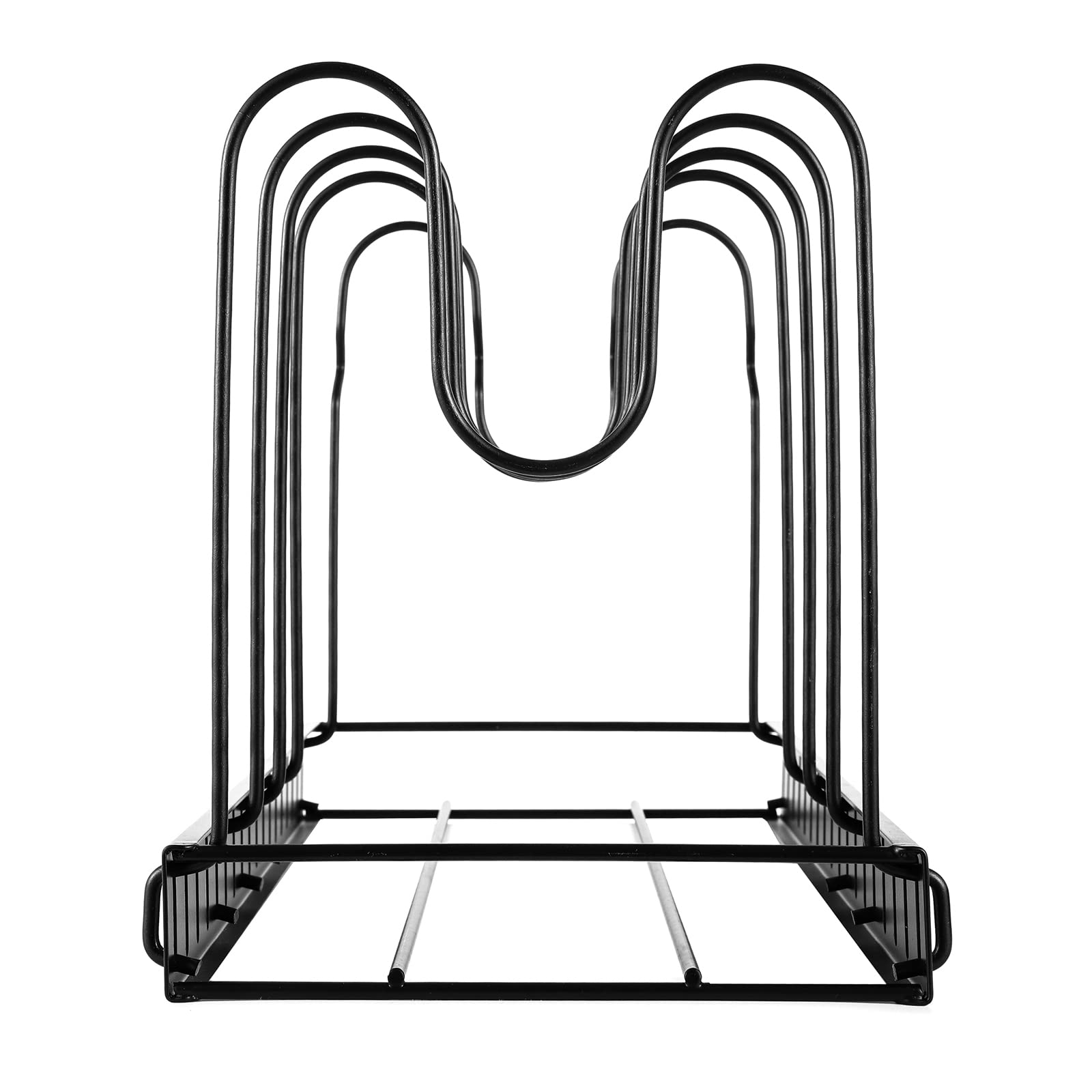 PRUJOY Organizadores de Rejillas para ollas, Rejillas para ollas de un Solo Lado, Soportes Ajustables para Tapas de ollas y Rejillas para sartenes, para organización de Cocina