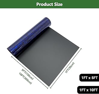 Forged Carbon Fiber Vinyl Wrap for Cars, High Gloss Crushed Stone Car Wrap Vinyl Roll, PVC Self-Adhesive DIY Auto Sticker Decal(Blue, 1ft x 10ft)