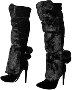 RoseMuse　fur attach stretch long boots RoseMuse fur attach stretch long boots Horze Rover Field