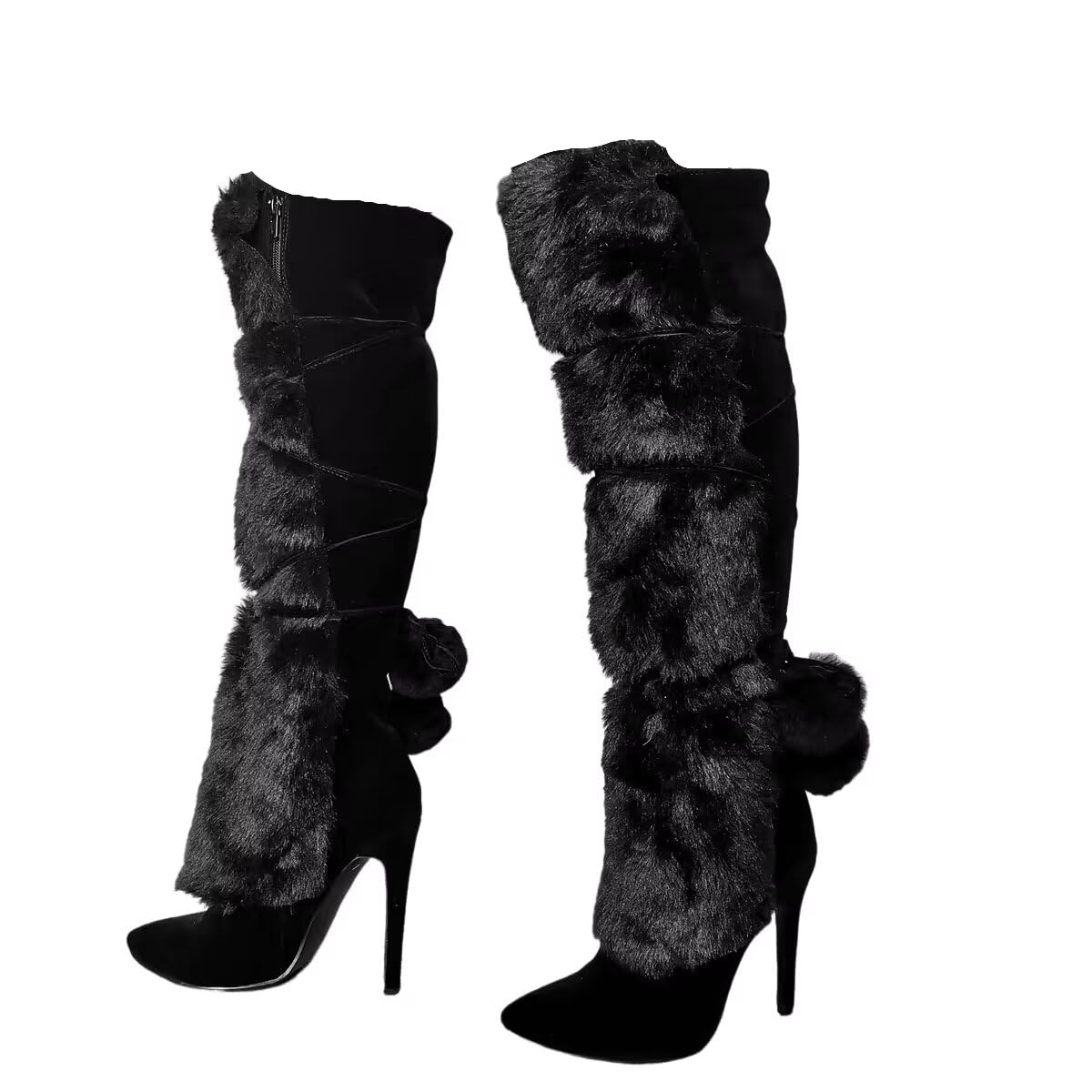 RoseMuse　fur attach stretch long boots 61AlHCya2gL.jpg