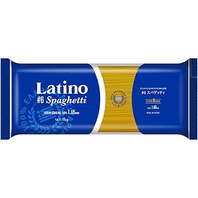 Latino (ラティーノ) ラティーノ No.6 スパゲッティ 1kg×12個 [ 1.65mm デュラム小麦100% ギリシャ産 ]