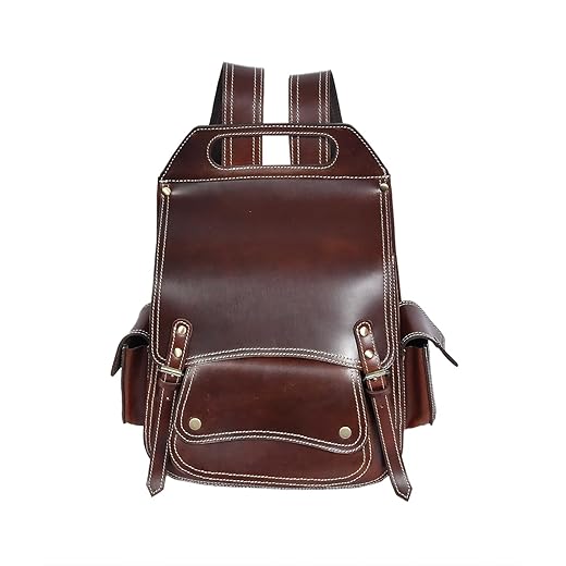 Brown Genuine Leather Backpack