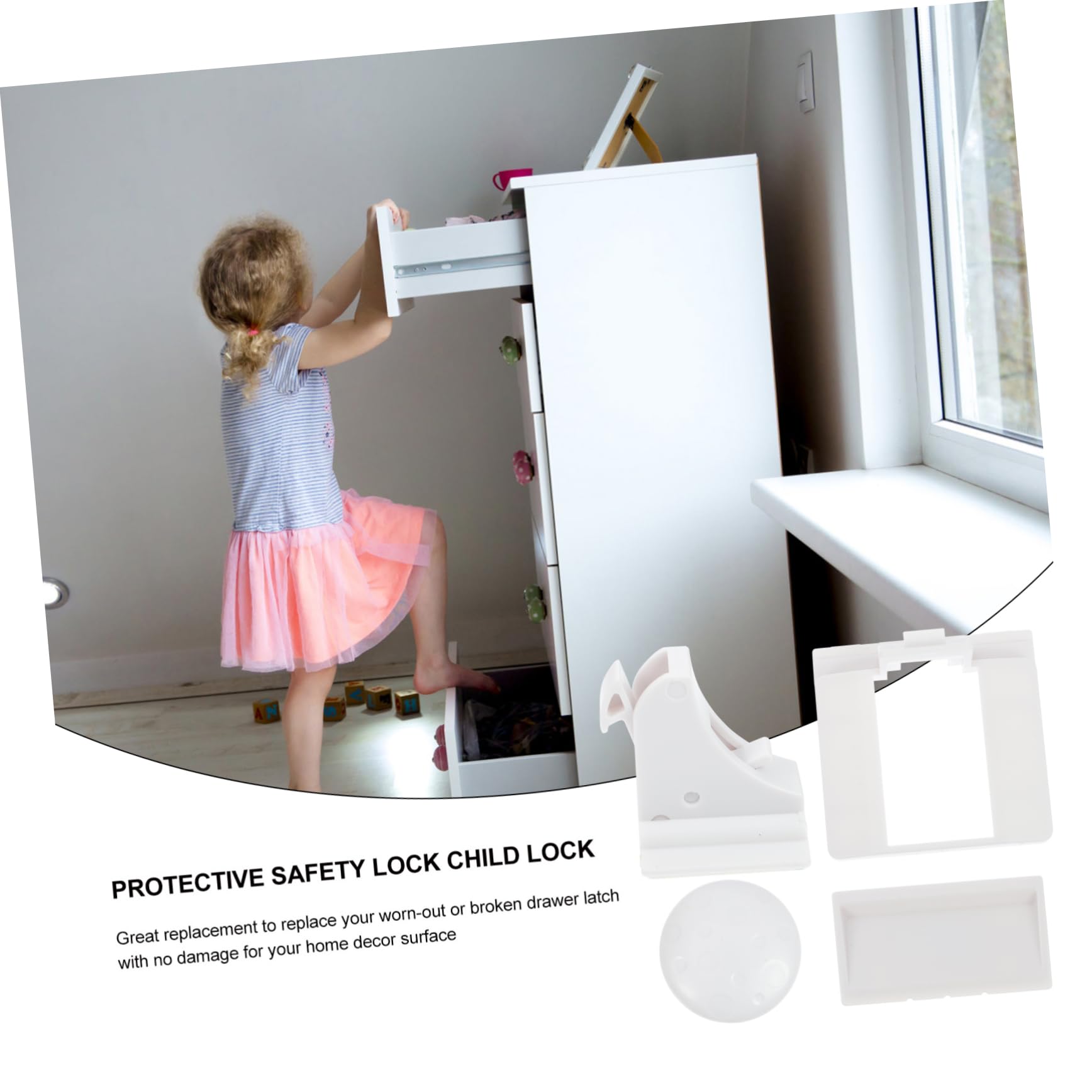 BESTonZON 10 Piezas bloqueo para niños cerradura iman door lock cerradura magnética invisible cerraduras magnéticas de seguridad para armarios cerradura del cajón cerradura de cajón adhesiva