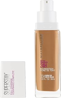 Maybelline Super Stay Full Coverage Liquid Foundation Makeup, Warm Sun, 1 Fl Oz
