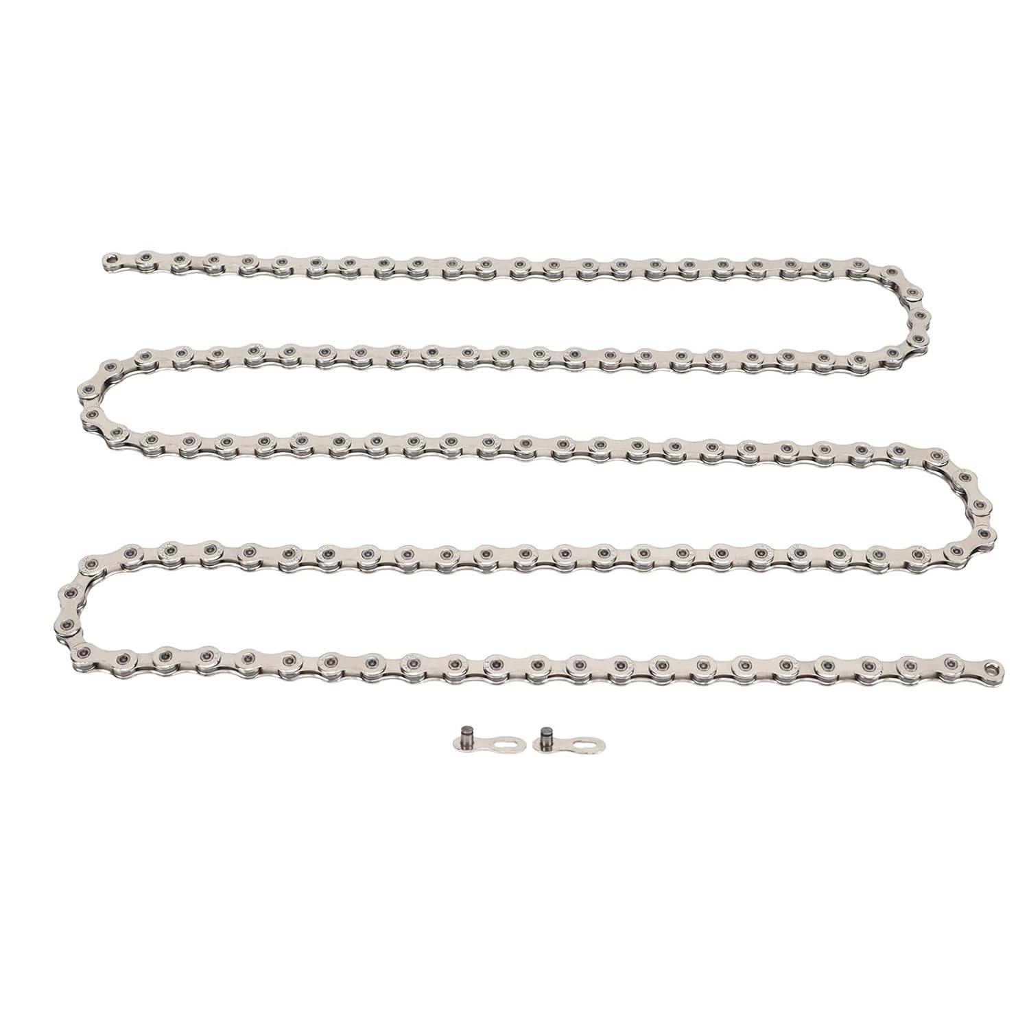 SX12 Mountain Bikes Chain, High Carbon Steel 12 Speed Hollow Chain, Silver Reinforced Structure Road Cycling Replacement Chain with 2 Snap