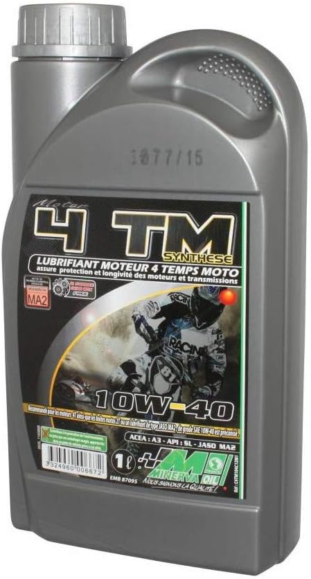 Huile 4T Minerva 10W40 - 1L (Made in France)