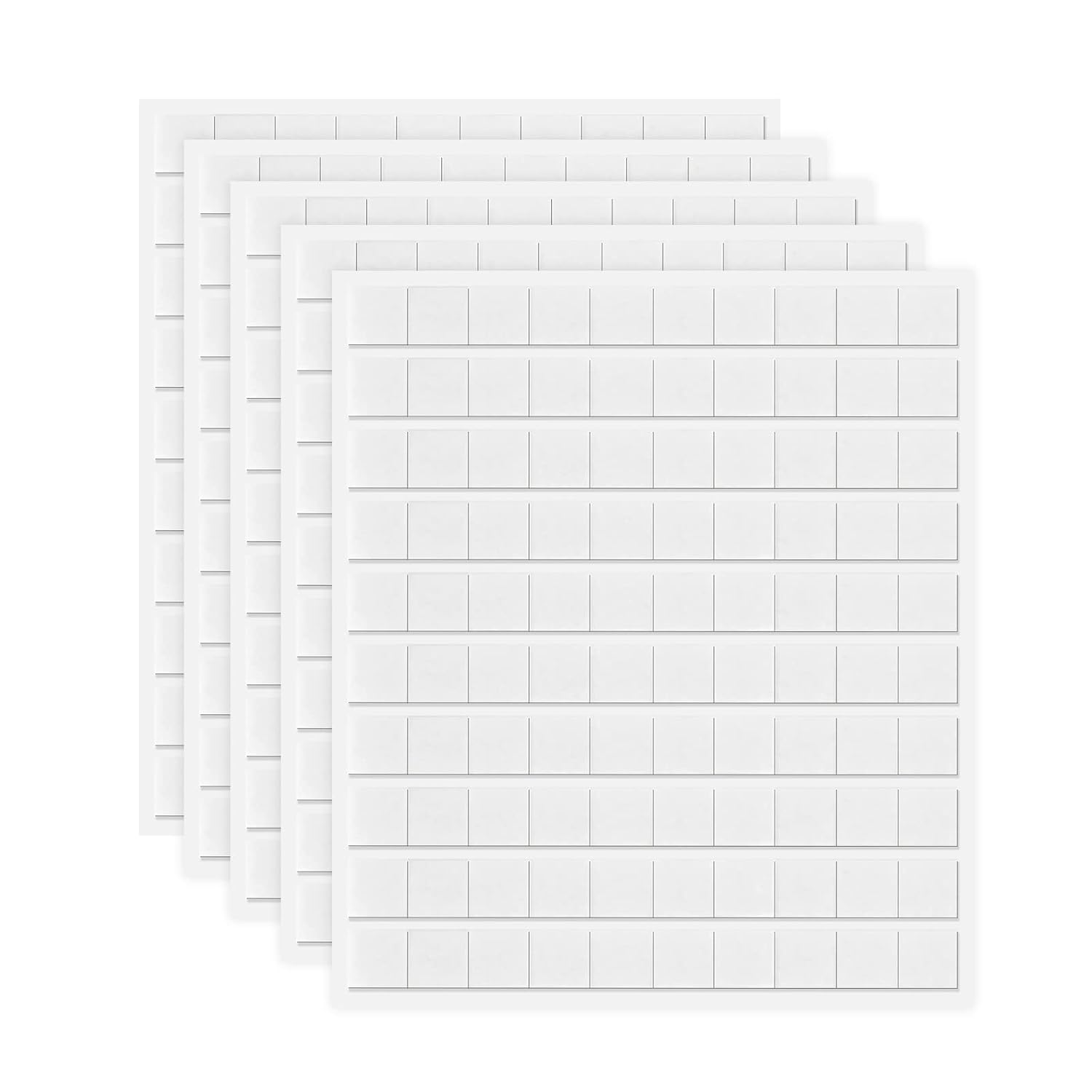 500 placas adhesivas 3D, cuadradas, 10 x 10 x 3 mm, de espuma de doble cara, fijación adhesiva para efectos 3D, álbum de recortes