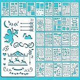 【Geeignet und breit einsetzbar】 Schablonensatz für die meisten Stifte, z. B. Feinmarkierer, Kugelschreiber, Pinsel, Kugelschreiber, Aquarellstift, Buntstifte, Bleistift usw. Großartig für Schulprojekte, Kindererziehung.Der Zeichenschablonen Set ist auch ein perfektes Geschenk für Kinder.