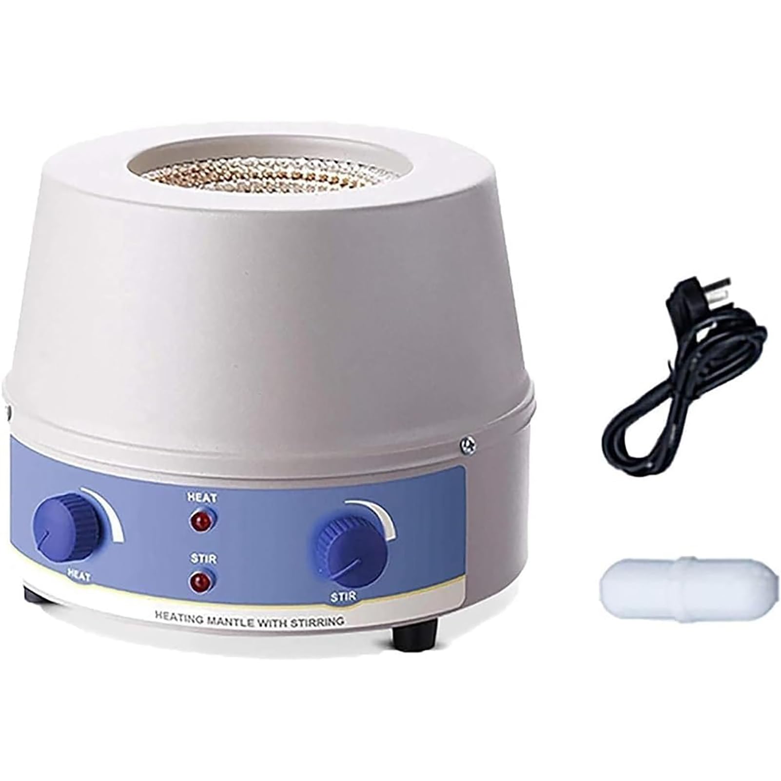 Agitador magnético, Mezclador magnético, Manta calefactora con Ajuste de Temperatura y Velocidad, Control de Temperatura de la Manta calefactora de Laboratorio electrotérmica de 380 ℃