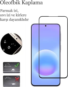 CONSTRAIN - Samsung Galaxy A57 ile uyumlu Kırılmaz Cam 5D Tam Kaplayan 9H Temperli Ekran Koruyucu