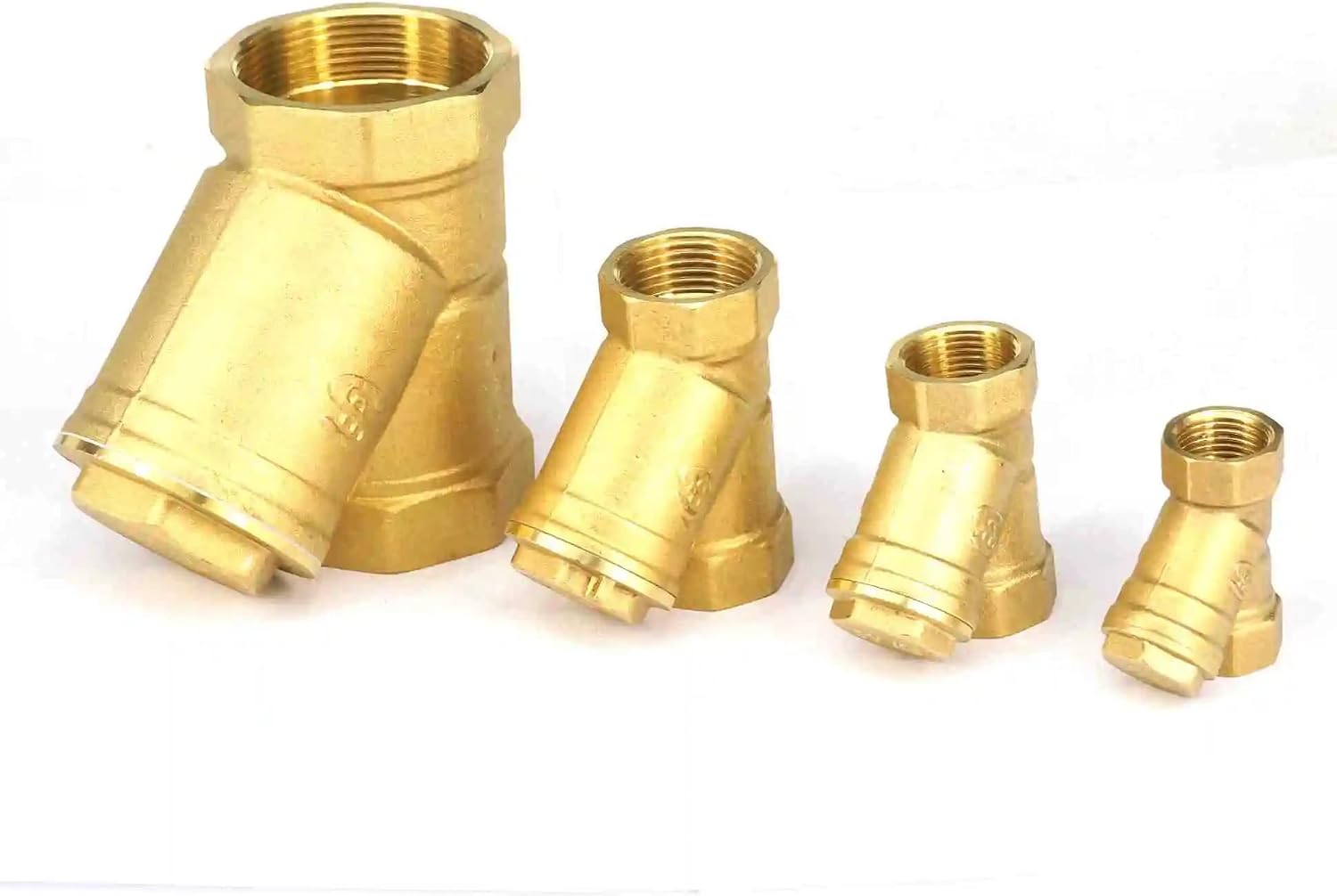 1-1/2''(DN40) BSPP Female Brass Y Strainer Filter Valve Pressure Washer Jet Air Conditioner 40 Mesh