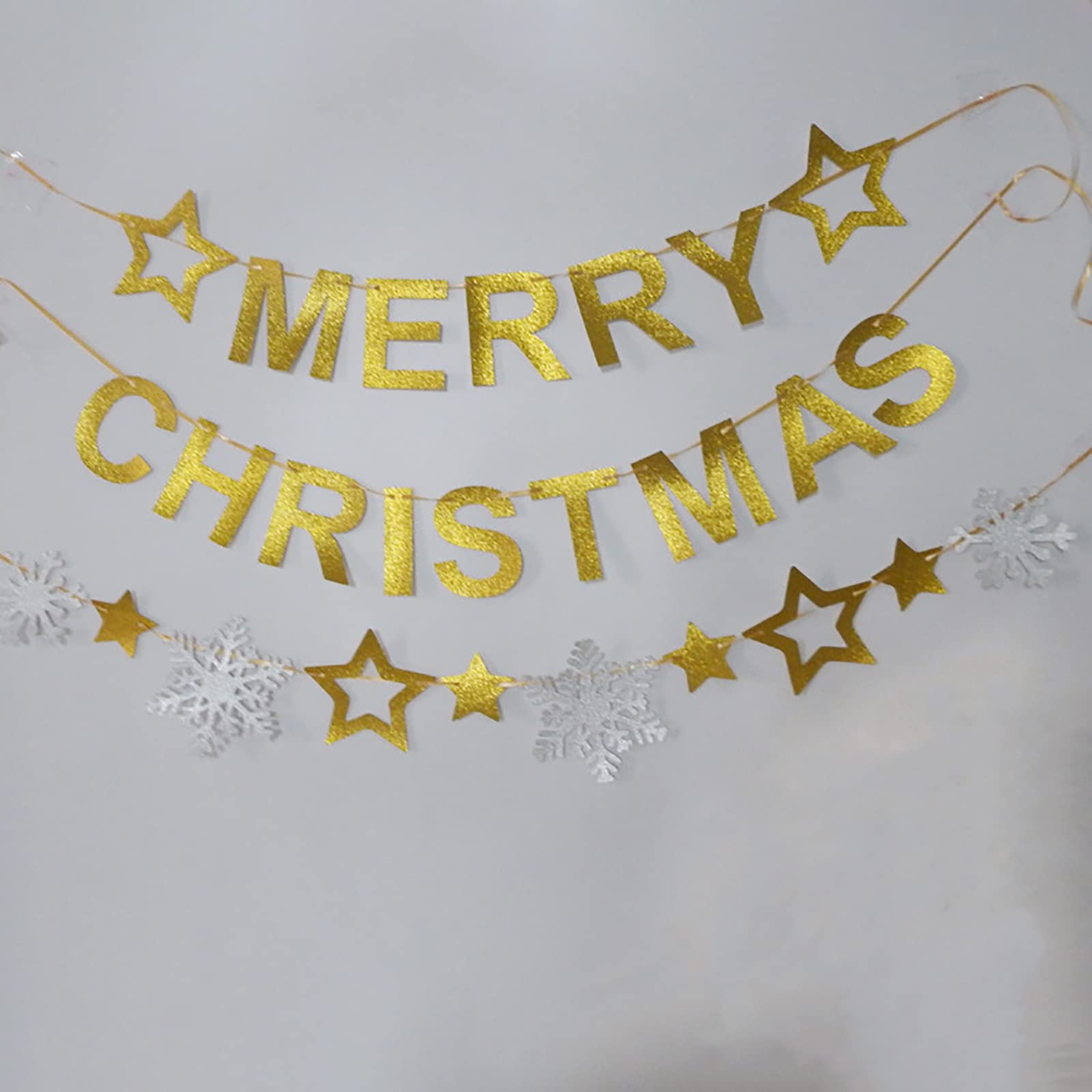 Amazon.co.jp: 雪樱千美 クリスマスガーランド ガーランド メリー