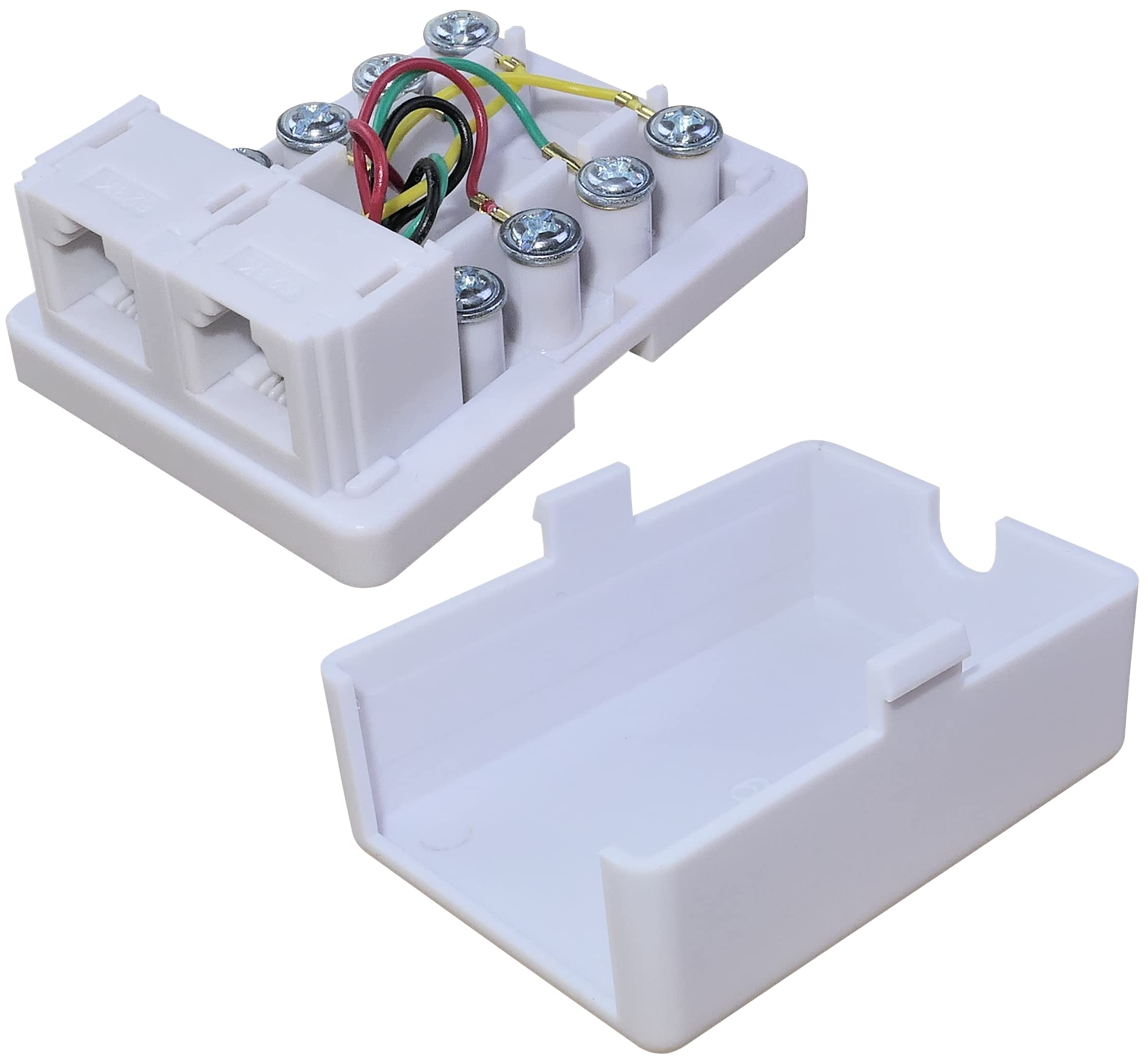 Juego De 10 Conectores RJ11 6P6C Para Teléfono - Montaje En Placa PCB, Color Negro