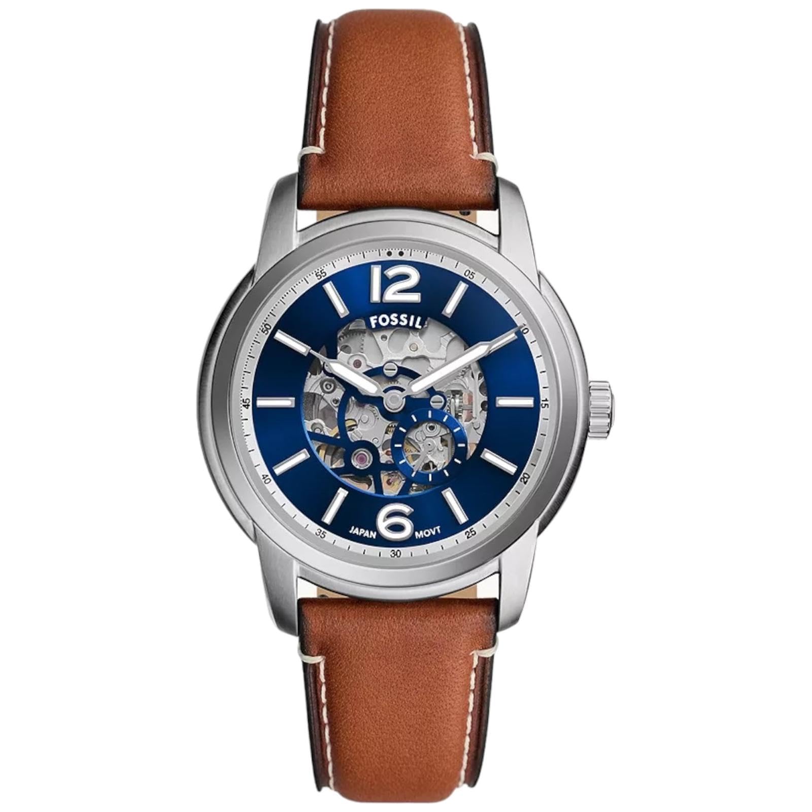 Fossil Heritage Watch for Men, Automatic Movement with Stainless Steel or Leather Strap