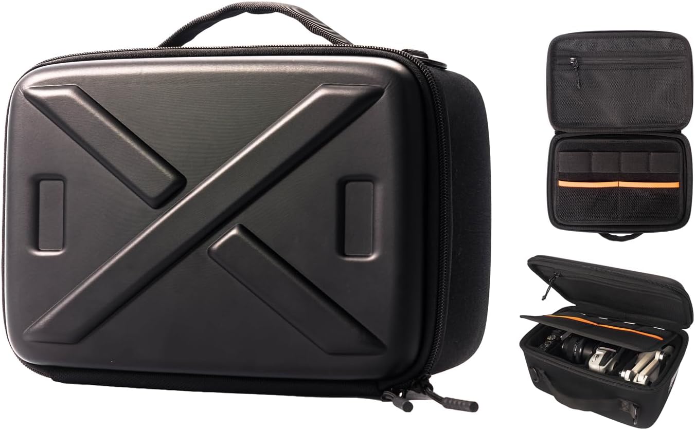 Besnfoto Camera Case Hardshell Camera Bag Small Compatible with Camera Sony Alpha 7 II III IV/7R V, Canon EOS RebelR100/R50 DSLR SLR Mirrorless Cameras and Lens