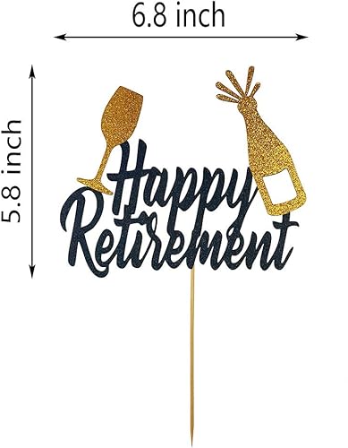 Miniatura 2 de Decoración para pastel de jubilación feliz - Suministros de decoración para fiestas de jubilación