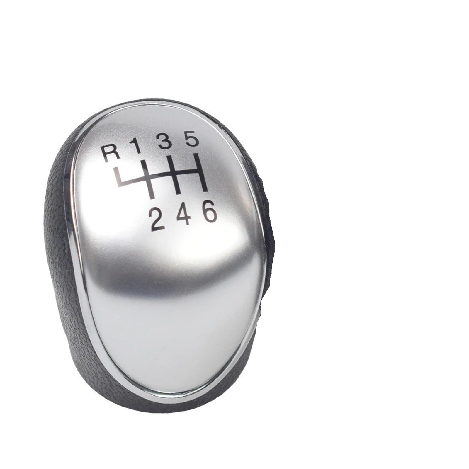 SAUANMNKTP Gearshift Knob for Hyundai for IX35 2012-2016 Manual 6 Speed Gear Shift Knob Lever Shifter(Silver)