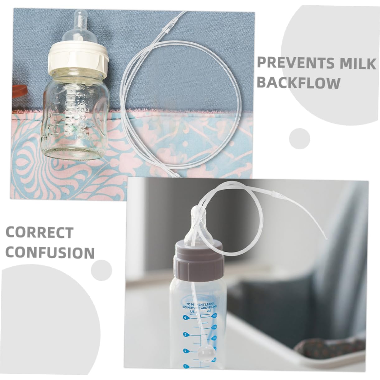 2pcs Breastfeeding Support Tube Set for Babies Flexible Nursing Aid Milk Supplementer and Feeding Accessory for Bottle Use image 3 of 9 B0FG5DNNXY
