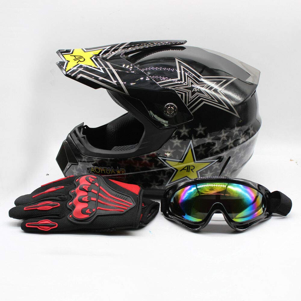 5 wattt motorcycle helmet sets Adult Motocross Dirt Bike ATV Helmet Road Downhill Motorbike Full Face Helmets Gift MTB Racing Helmet Protector Muti-color Helmet Set w/ Goggles(4 Size/M) : Automotive An ADV helmet is Option:Speedy Ex-Tiger Charles Barkley: Johnny carbon frame