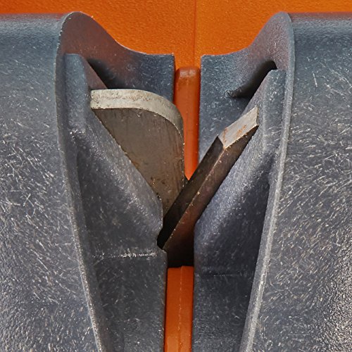 MoJack EZ Max Lawn Mower Lift + Smith\'s Handheld Lawn Mower Blade Sharpener