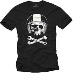 Casco De Calavera MAKAYA Calavera con Casco - Camiseta Motocross