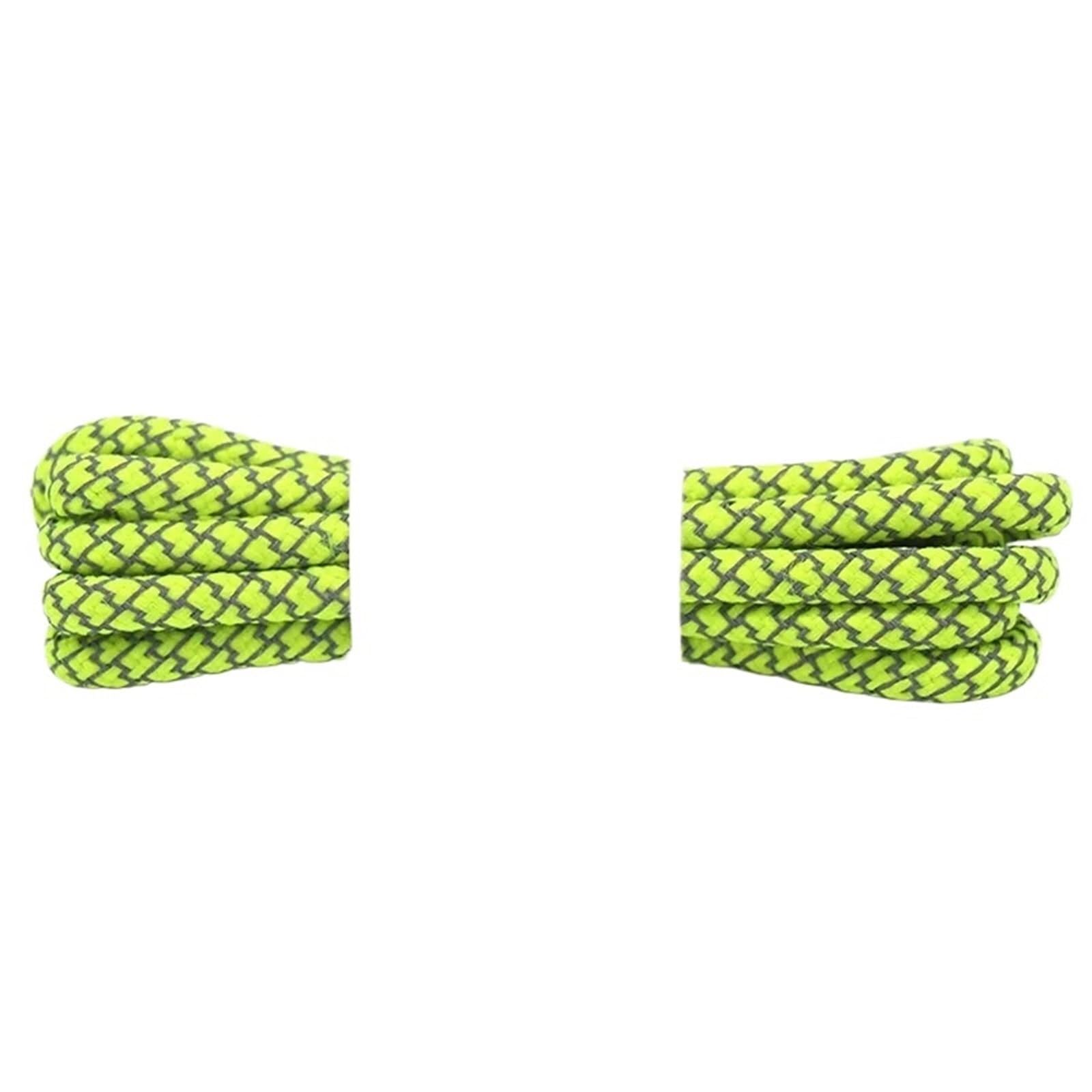 5 paires de lacets ronds réfléchissants for chaussures sport Pour Baskets(Fluorescent yellow,160cm)