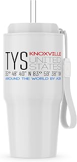 3dRose, International airport code TYS, Knoxville, Tennessee, United States, 20oz Tumbler
