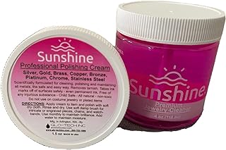 Pink Lady Sunshine Premium Jewelry Cleaner Kit with Metal Polish - Safe Jewelry Cleaner Solution for Diamonds, Gold, Silver, Wedding Rings, Earrings & All Jewelry Pieces