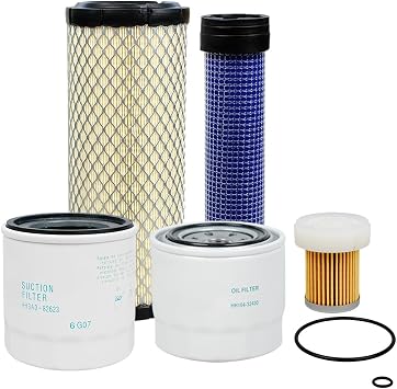 HH164-32430 HH3A0-82623 TA040-93230 6A320-59930 Filter Kit Compatible with Kubota HST Tractor L2800 L2501 L3200 L3400 L3800 L3700SU L2501H L3800H L3400DT L3200H L2800DT L3700SU L3800DT