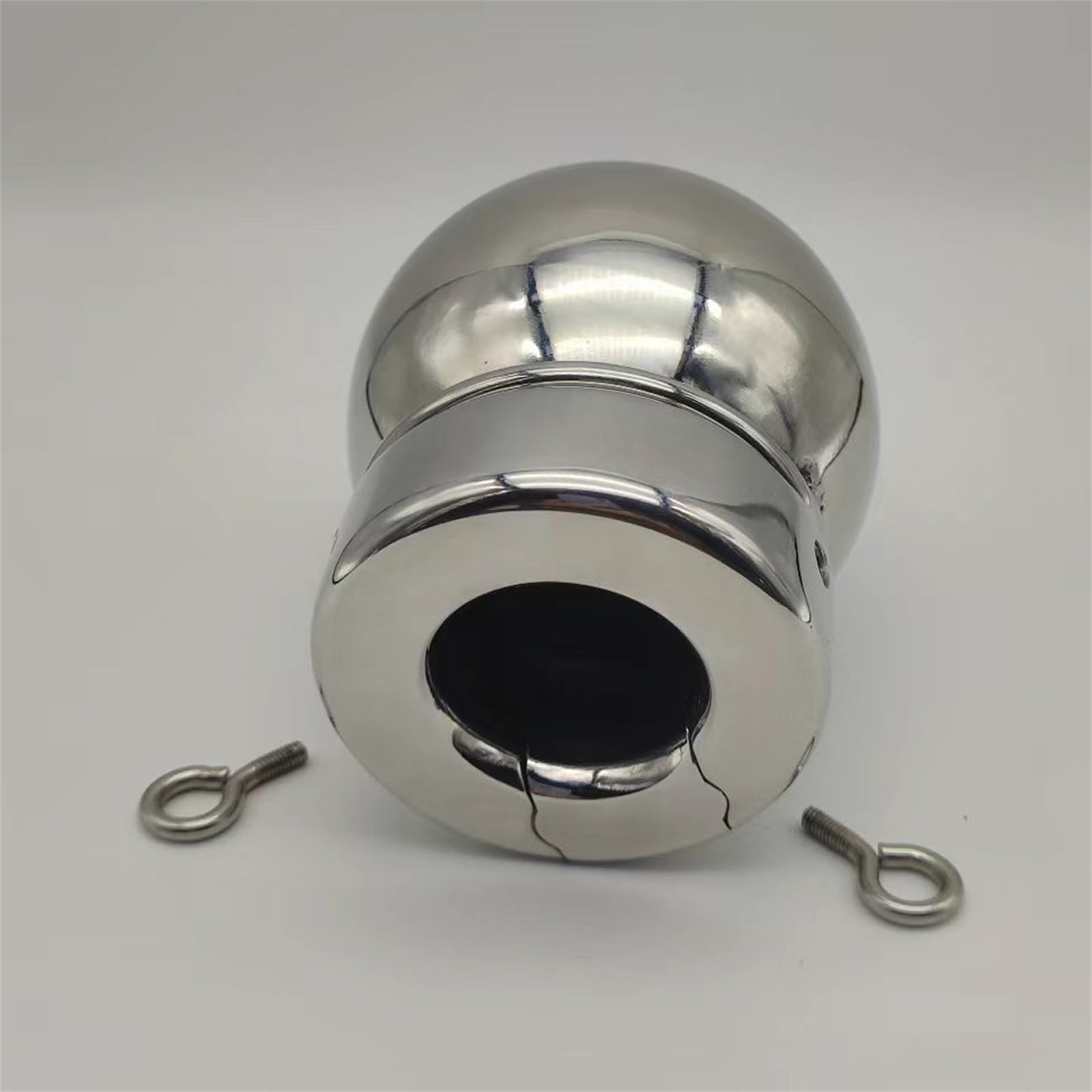 Schwerer Edelstahl Hodenring CBT Ball Stretcher Metall Hodensack Dehnen Hoden Anhänger Hodengewicht Cock Ringe Penistraining Ejakulation verzögern SM Erotik Bondage Sexspielzeug for Männer