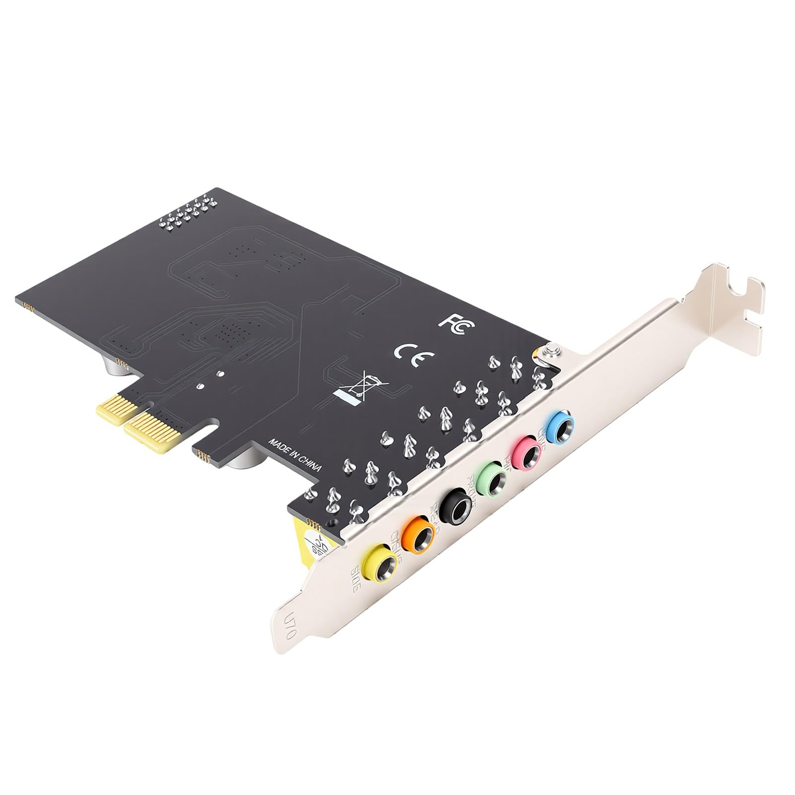 Fabater Carte Son PCIe avec Support à Profil Bas, Audio 7.1 Canaux