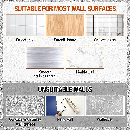 Image of Enclave Stainless Steel Mop and Broom Holder Wall Mounted Adhesive Storage Solutions for Broom mop etc, Garage Storage Systems Broom Organizer. (1 RACK 1 HOOK /BLACK, PACK OF 1)