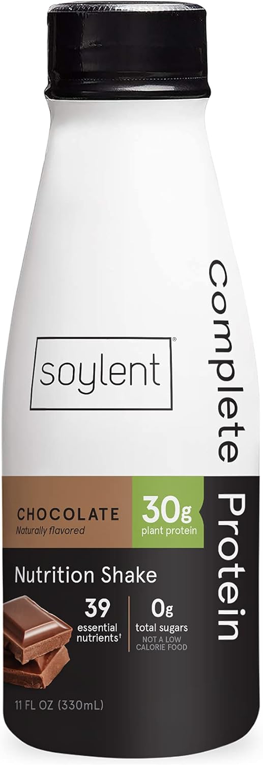 Soylent Complete Protein™ Gluten-Free Vegan Protein Meal Replacement Shake, Chocolate, 11 Oz, 12 Pack : Everything Else